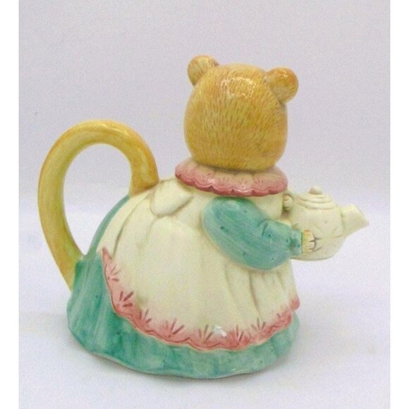 Vintage Takahashi Ceramic CatTeapot Figurine 6.5" Adorable 20C - Picture 3 of 5
